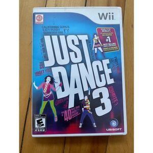 Just Dance 3 Nintendo Wii Video Game Complete with Case and Manual
